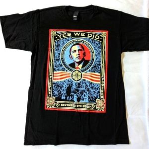 VINTAGE Obama presidential election unisex t-shirt size M